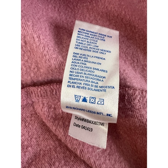 Disney Pixar Monsters Sleepwear Sweatshirt Top Pink Long Sleeve Sz 2X (18W-20W) - Picture 9 of 10